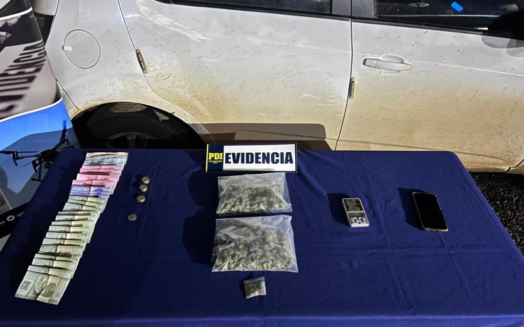 PDI detuvo a sujeto que realizaba delivery de marihuana en Pichilemu