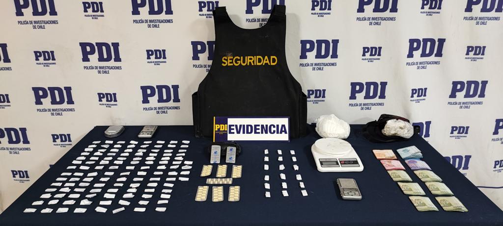 PDI detuvo a cinco personas por microtráfico de drogas en un cité del centro de Rancagua