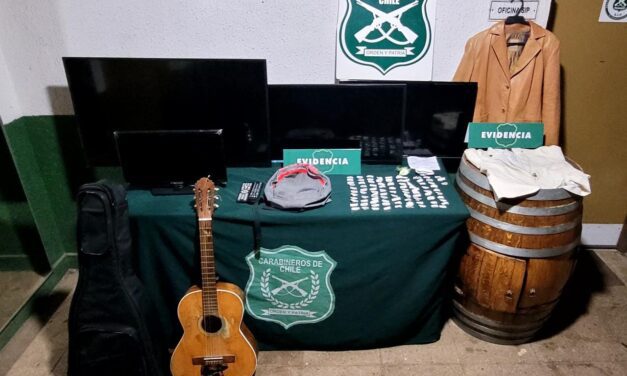 Personal de la Sección de investigación Policial de Pichilemu, realiza operación ante denuncia recibida por el delito de robo en lugar habitado