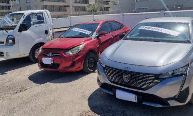 SEVB de Rancagua recuperó tres vehículos robados en Santiago