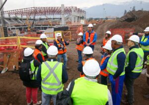 Los técnicos a cargo de las obras respondieron en terreno las consultas de los miembros de la comisión inspectiva de Panam Sports