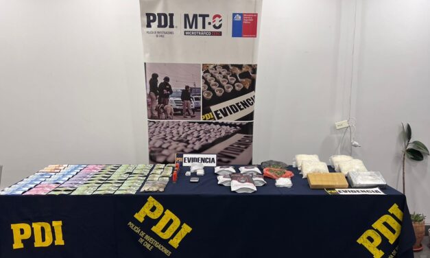 PDI de Santa Cruz  incautó droga avaluada en casi 120 millones de pesos