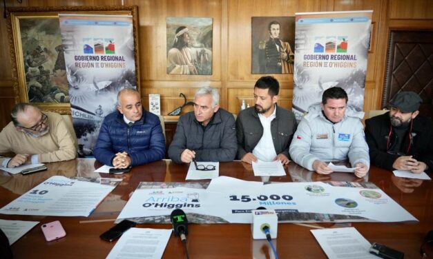 Gobernador Regional anuncia más de 15 mil millones de pesos y 10 medidas para enfrentar la emergencia en O´Higgins