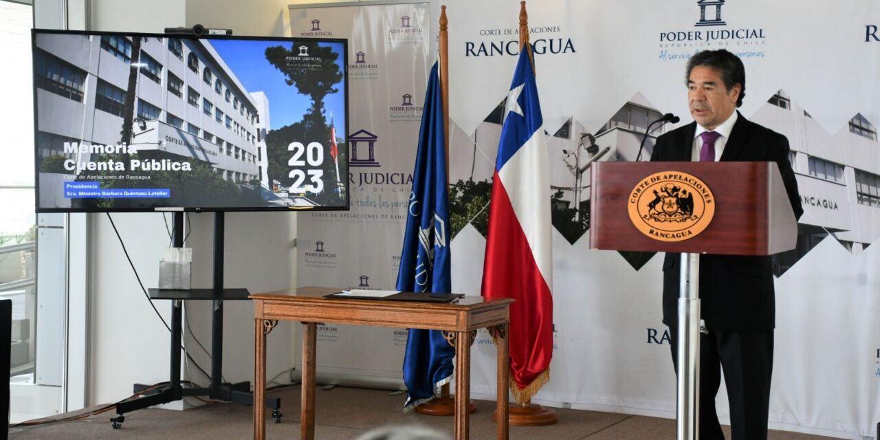 Ministro Ricardo Pairicán García asume presidencia de la Corte de Apelaciones de Rancagua
