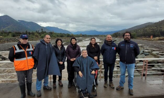 Autoridades inspeccionan avance de obras en La Chimba de Rengo