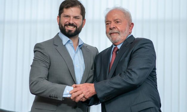 Presidente de la República, Gabriel Boric Font, recibe en Visita de Estado a Chile al Presidente de la República Federativa de Brasil, Luiz Inácio Lula daSilva
