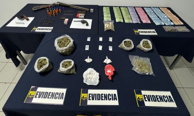 PDI detuvo a sujeto por microtráfico y tenencia de armas en San Fernando