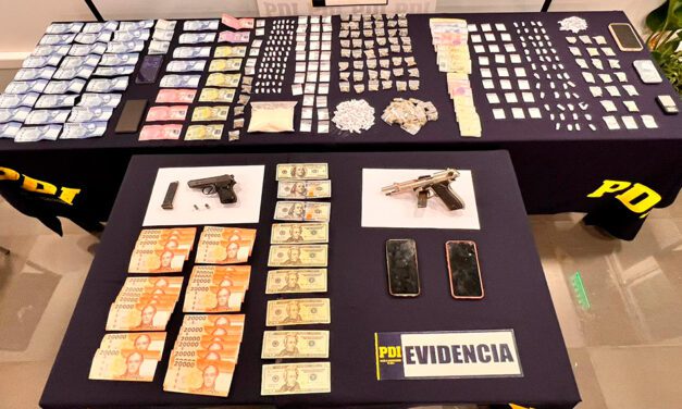 PDI detuvo a 10 personas tras allanamientos por drogas y armas en Colchagua