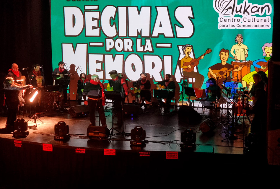 Centro Cultural Aukan realizó cantata “Décimas por la Memoria”
