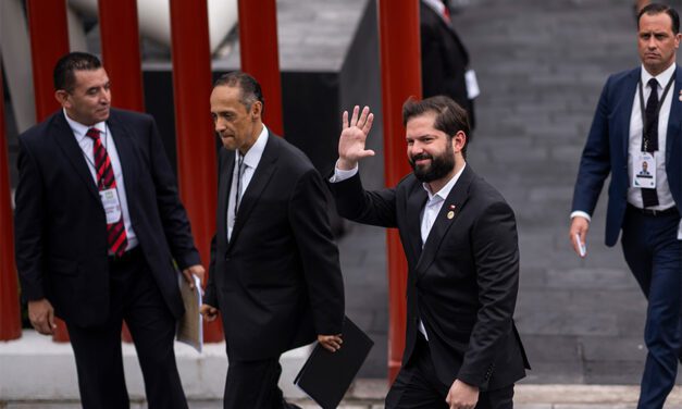 S.E. El Presidente de la República, Gabriel Boric Font, asiste a la ceremonia de transmisión del mando presidencial de los Estados Unidos Mexicanos
