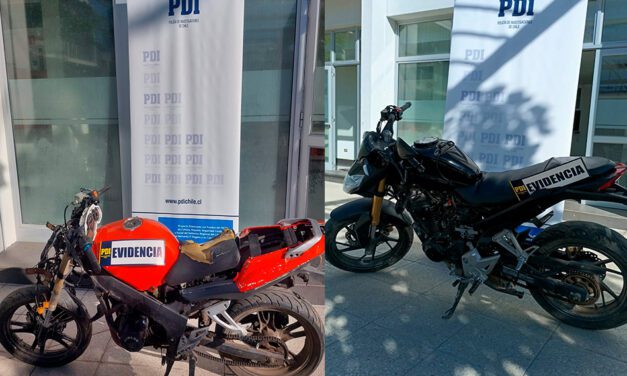 Dos motos recuperadas en procedimientos por flagrancia