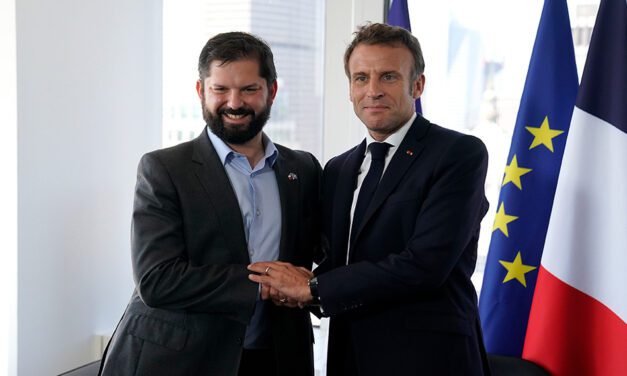 S. E. el Presidente de la República, Gabriel Boric Font, recibirá en Visita Oficial en La Moneda al Presidente de la República Francesa, Emmanuel Macron