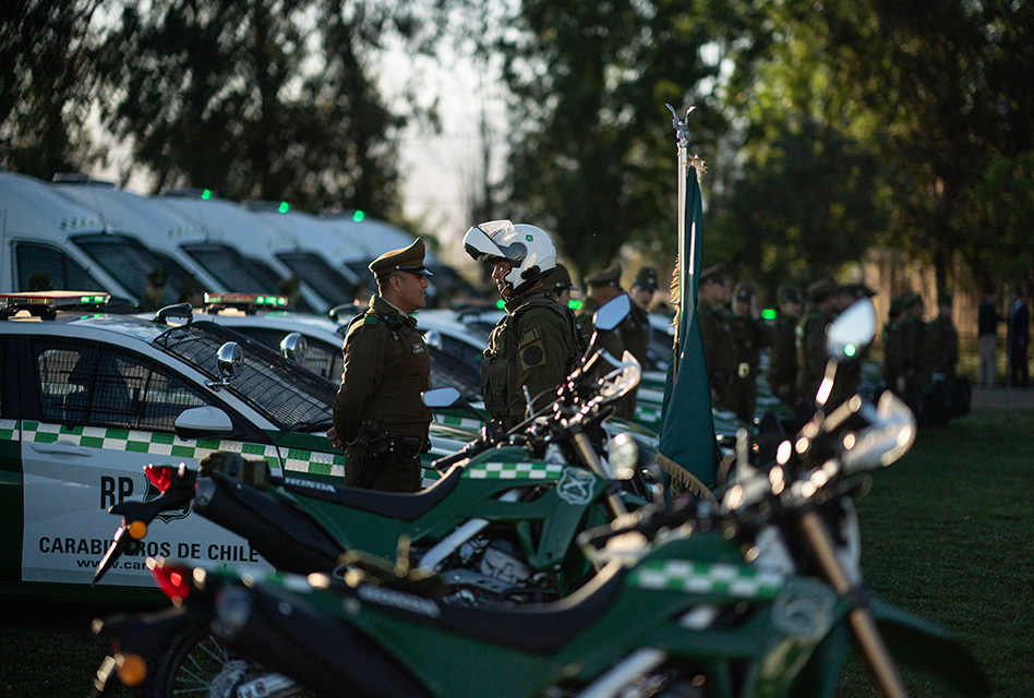 S.E. el Presidente de la República, Gabriel Boric Font, encabezó entrega de vehículos policiales a Carabineros en el marco del Plan Nacional contra el Crimen Organizado