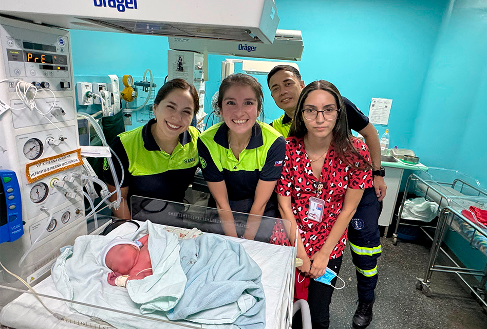 SAMU trae al mundo a un bebé prematuro en plena Navidad