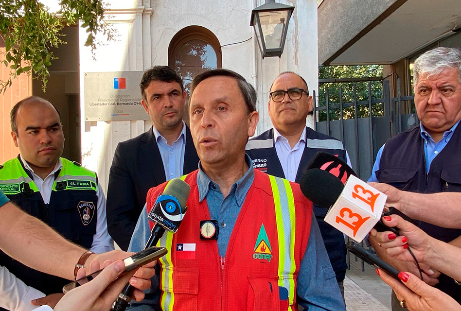 Delegación Presidencial de O’Higgins se querella por 51 incendios