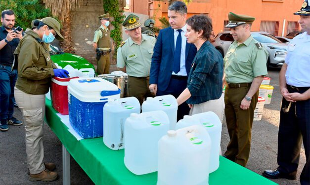 HISTORICO: Carabineros decomisa 844 kilos de Metanfetamina y desarticula laboratorio de cristalización de la sustancia .