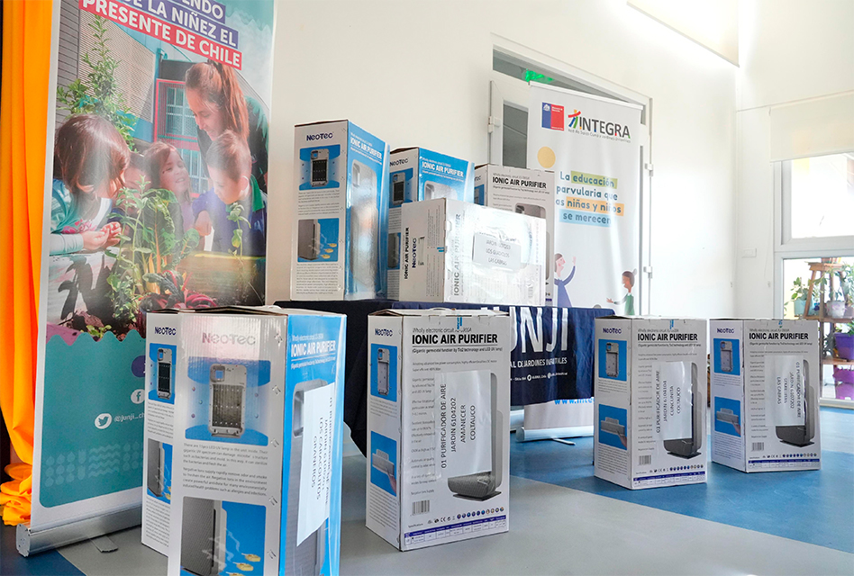 Comienza la instalación de purificadores de aire en jardines infantiles de la región
