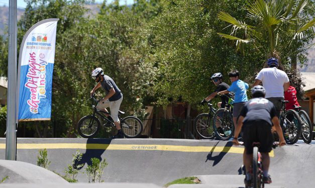 En Lolol se inauguró el primer pump track público de la región de O´Higgins