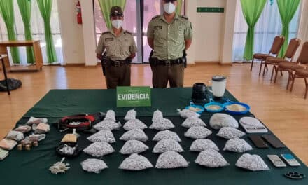 Carabineros incauta más 5 mil dosis de pasta base en San Vicente