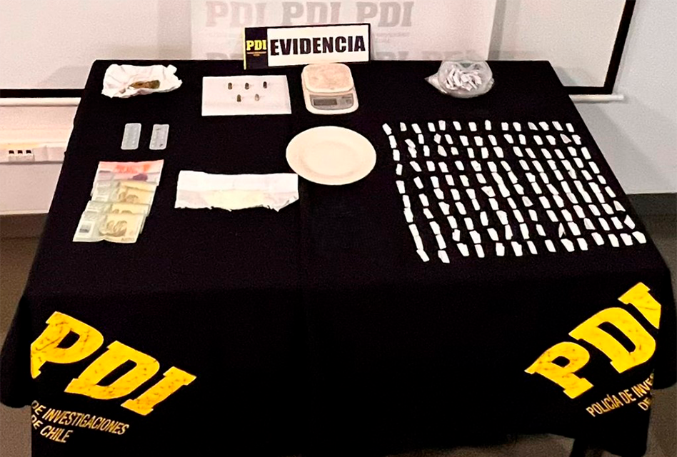 PDI detiene a tres personas por el delito de microtráfico en la comuna de Santa Cruz